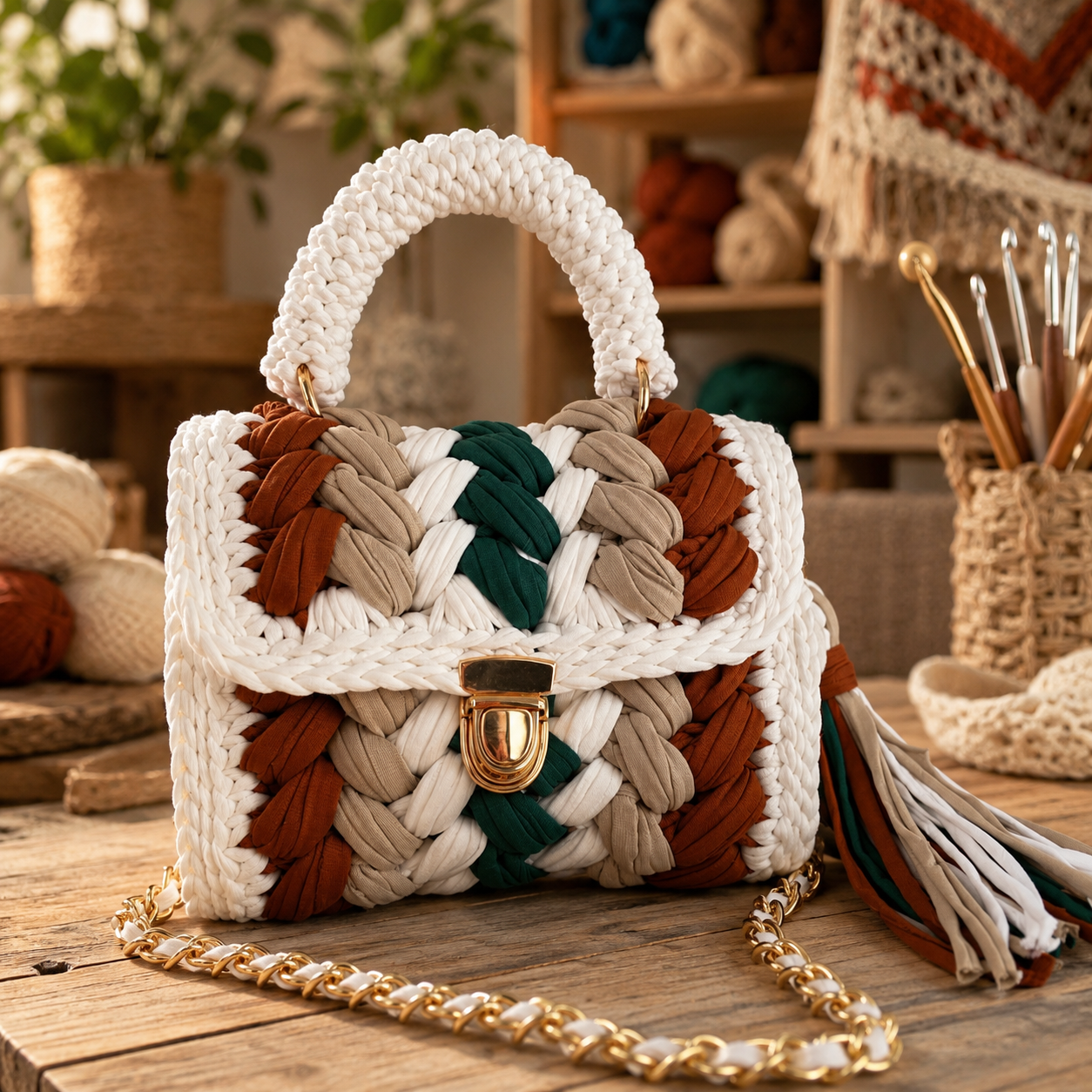 Bloom Crochet Handbag